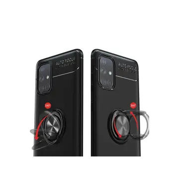 Samsung Galaxy M31s Kılıf Range Yüzüklü Silikon - Kırmızı