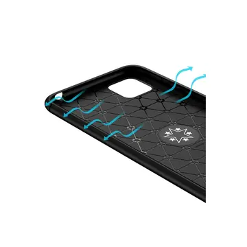 Huawei Y5p Kılıf Range Yüzüklü Silikon - Siyah