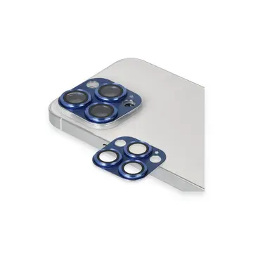 İphone 13 Pro Max Pers Alüminyum Kamera Lens - Lacivert
