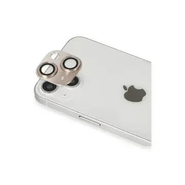 İphone 13 Pers Alüminyum Kamera Lens - Gold
