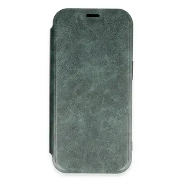 İphone 16 Pro Kılıf Flip Cover - Koyu Yeşil