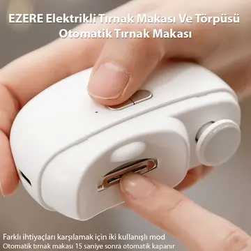 EZERE Elektrikli Tırnak Makası Ve Törpüsü otomatik tırnak makası