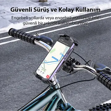 Ally Borofone BH105 Crown Gidon Bağlantılı Bisiklet ve Motosiklet Telefon Tutucu