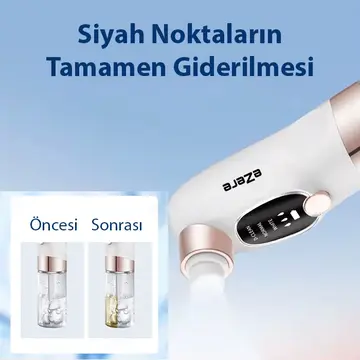 EZERE Su Hazneli Şarjlı Vakumlu Siyah Nokta Temizleme cihazı