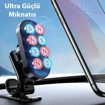 ALLY Araç içi Mıknatıslı Torpido Üstü Cep Telefonu Tutucu