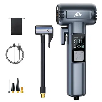 Ally ST-5530 Dijital  Şarjlı Araç Lastik Hava Şişirme Pompası Powerbank Pencere kırıcı