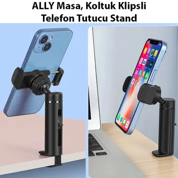 ALLY Masa Koltuk Klipsli Telefon Tutucu Stand
