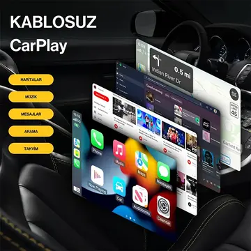 ALLY Kablosuz Car Play Adaptörü Apple Ve Android Cihazlar Için Wireless Carplay Çevirici