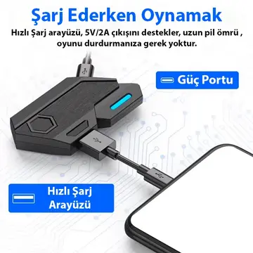 ALLY Mix Elite Plus - PUBG denetleyicisi için Gamepad mobil oyun klavye Mouse dönüştürücü Bluetooth Android oyun adaptörü