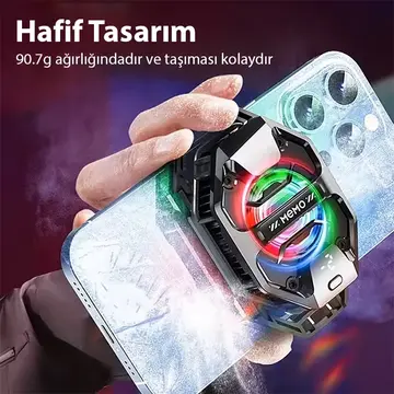 MEMO DL20 AI Yarı İletken Dondurucu Arka Klipsli Soğutma Radyatörü IPhone Android PUBG Oyun Soğutucu 3 Aşamalı