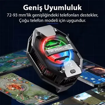 MEMO DL20 AI Yarı İletken Dondurucu Arka Klipsli Soğutma Radyatörü IPhone Android PUBG Oyun Soğutucu 3 Aşamalı