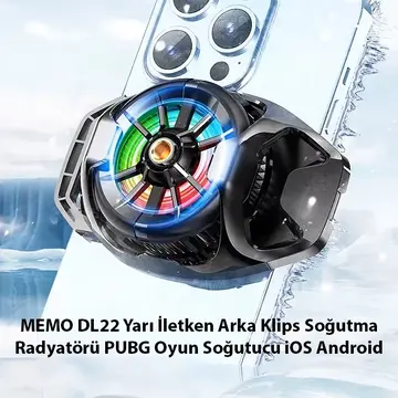 MEMO DL22 Yarı İletken Arka Klips Soğutma Radyatörü PUBG Oyun Soğutucu iOS Android