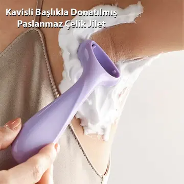 EZERE Tüm Vücut Kılları İçin Pürüzsüz Tıraş Paslanmaz Çelik Jilet Manuel Tıraş Bıçağı