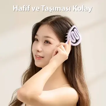 EZERE Tüm Saç Tipleri için Saç Derisi Masaj Ve Yumuşak Yıkama Tarağı