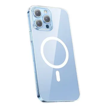 Baseus Crystal iPhone 13 Pro Magsafe Silikon Kılıf + Tempered Ekran Koruyucu Set