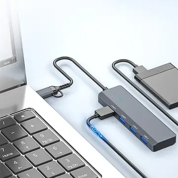 ALLY ADS-305D 4in1 USB/Type-C to 4X USB3.0 HUB Çoğaltıcı Çevirici Dönüştürücü Adaptör