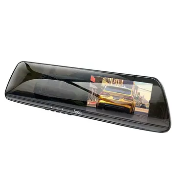 Hoco DV4  DVR Ön Ve Arka Sürüş Kaydedici 45 İnç LCD Dikiz Aynası Araç kamerası
