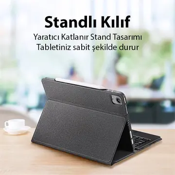 Dux Ducis iPad Air 4 / 5 / iPad Pro 11 (2020/2021/2022) TK Series Kablosuz Bluetooth Klavye Touchpad
