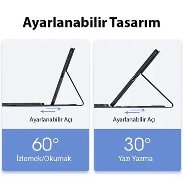 Dux Ducis iPad Air 4 / 5 / iPad Pro 11 (2020/2021/2022) TK Series Kablosuz Bluetooth Klavye Touchpad