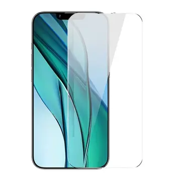 Baseus Crystal Serisi iPhone 15 Pro Max Full Koruma Tempered Cam Ekran Koruyucu 2 Adet Set