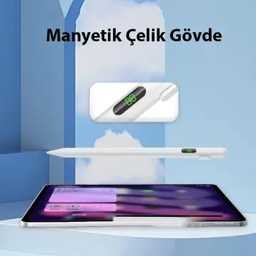 ALLY K-2268 Dijital Göstergeli Universal Kapasitif Stylus iPad Tablet Dokunmatik Kalem
