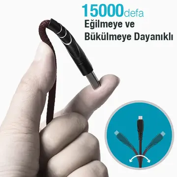 ALLY QC3.0 USB To Type-c Hızlı Şarj Kablosu