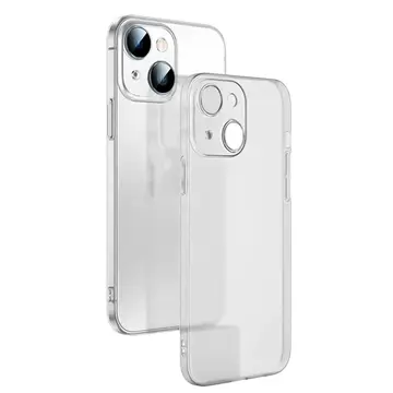 Ally iPhone 14 Plus 6.7inch Frosted Glass Şeffaf Kamera Korumalı Kılıf