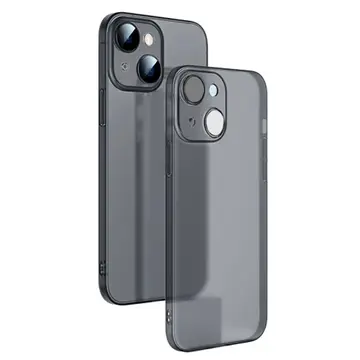 Ally iPhone 14 Plus 6.7inch Frosted Glass Şeffaf Kamera Korumalı Kılıf