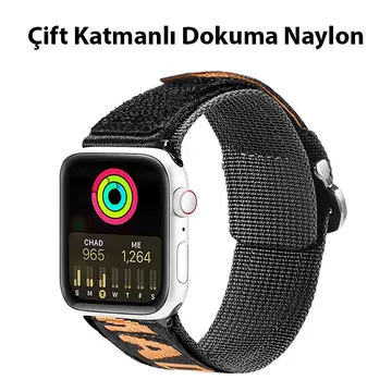 Dux Ducis Apple Watch 42/44/45MM için Kayış Kordon Lylon Loop