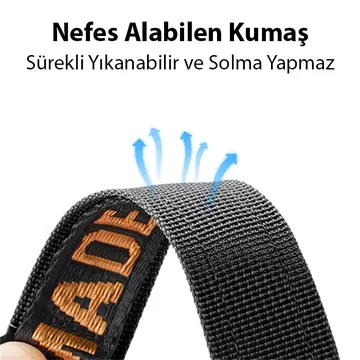 Dux Ducis Apple Watch 42/44/45MM için Kayış Kordon Lylon Loop