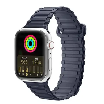 Dux Ducis Apple Watch 38/40/41MM için Manyetik Armor Silikon Kordon Kayış