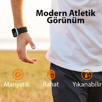 Dux Ducis Apple Watch 38/40/41MM için Manyetik Armor Silikon Kordon Kayış