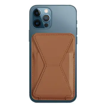 ALLY İPhone 15-14- 13-12'ler İçin Standlı Deri Cüzdan Magsafe Kartlık Cüzdan Kılıf