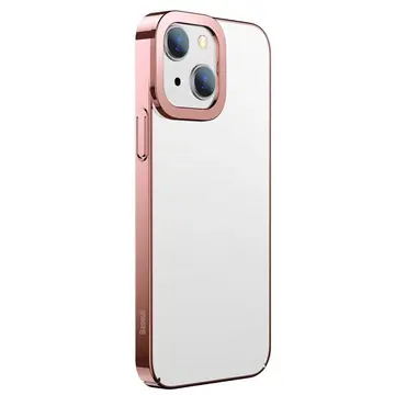 Baseus Glitter iPhone 13 6.1inç Kılıf Renkli Kenar Şeffaf Silikon