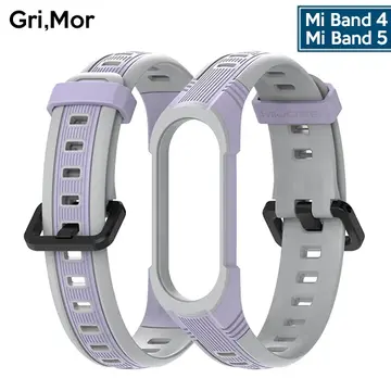 Mijobs Xiaomi Mi Band 5-4 Çift Renk Kayış Kordon