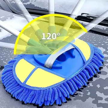 ALLY Mikrofiber Dönebilen Püsküllü Araba Yıkama Ve Temizleme Fırçası