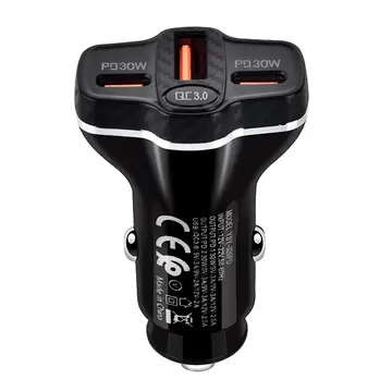 ALLY PD62 2xType-C + USB 78W Araç Çakmaklık Hızlı Şarj Aleti Araç Şarjı
