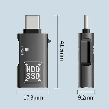 ALLY Type-c to USB + TF Kart Çevirici Otg Adaptör