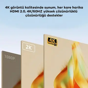 ALLY HDMI To Type-c 4K 60Hz Mıknatıs Başlıklı Çevirici Otg Adaptör
