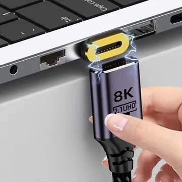 ALLY HDMI to HDMI 8K HD 2.1UHD Mıknatıs Başlıklı Kablo 1 Metre