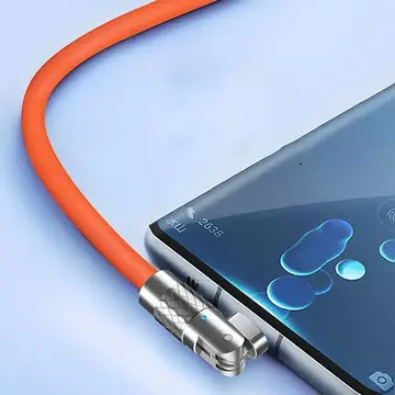 ALLY 180° Dönebilen USB To Type-C 120W Hızlı Şarj Kablosu 1 Metre