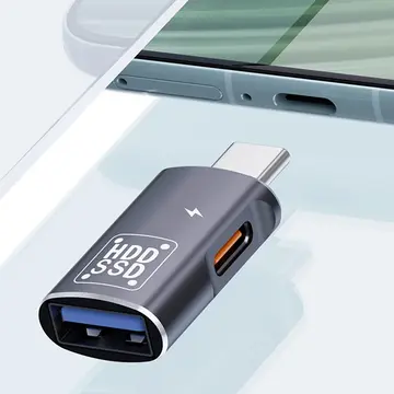 ALLY Type-C To Şarj + OTG 3.0 Dönüştürücü Adaptör