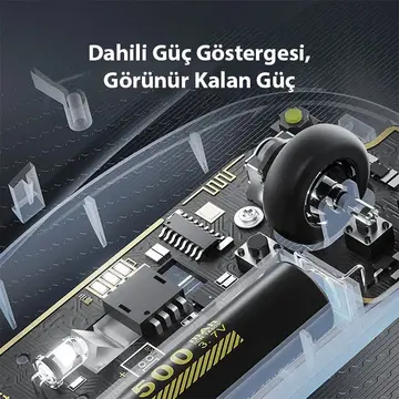 İNPHİC X5 Kablosuz Fare Şarj Edilebilir Sessiz Kullanım 2.4G Transparan USB Mouse