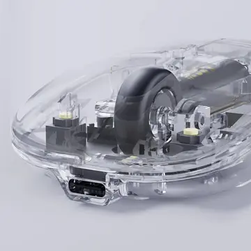 İNPHİC X5 Kablosuz Fare Şarj Edilebilir Sessiz Kullanım 2.4G Transparan USB Mouse