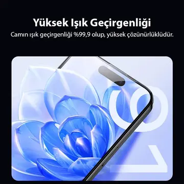 Ally iPhone 15 Pro Max Full Hd Kırılmaz Cam Ekran Koruyucu