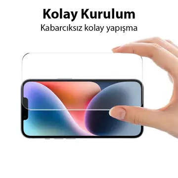 Ally iPhone 15 Plus Full HD Tempered Kırılmaz Cam Ekran Koruyucu