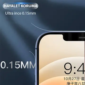 ALLY iPhone 15 Pro Hidrojel Hayalet Yan Alt Üst Kaplama Koruyucu Film