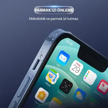 ALLY iPhone 15 Hidrojel Hayalet Yan Alt Üst Kaplama Koruyucu Film