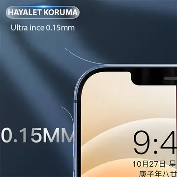 ALLY iPhone 15 Hidrojel Hayalet Yan Alt Üst Kaplama Koruyucu Film