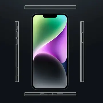 ALLY iPhone 14 Hidrojel Hayalet Yan Alt Üst Kaplama Koruyucu Film